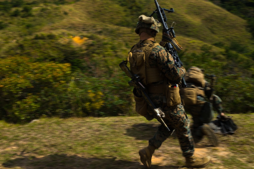 Marines with 3d Battalion, 8th Marine Regiment conduct a live-fire range.