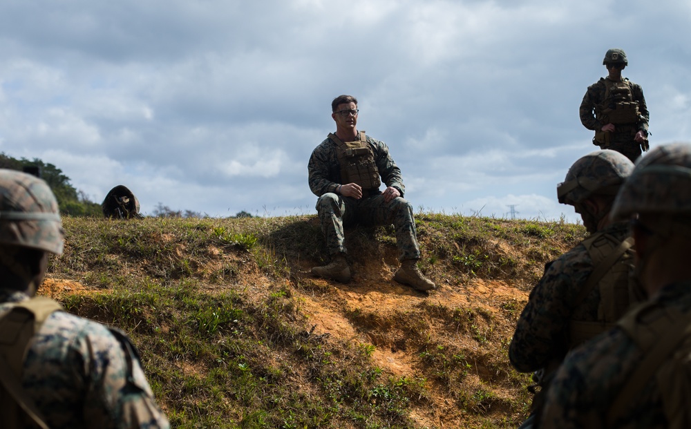 Marines with 3d Battalion, 8th Marine Regiment conduct a live-fire range.