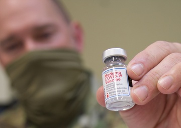 489th Bomb Group administers COVID-19 vaccine