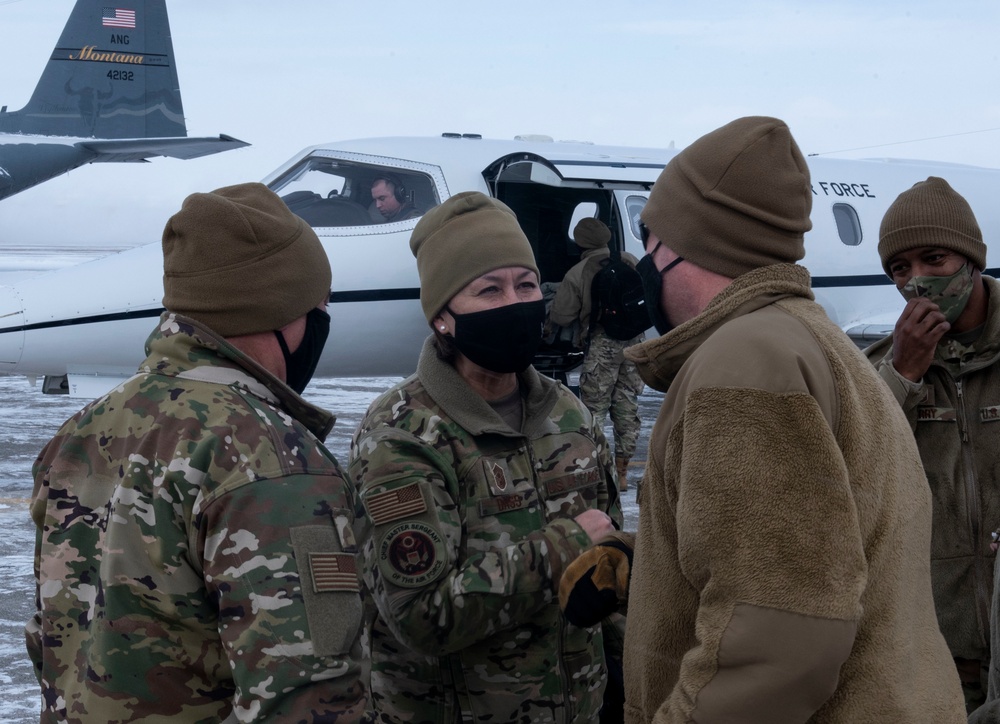 CMSAF Bass visits the 120th Airlift Wing