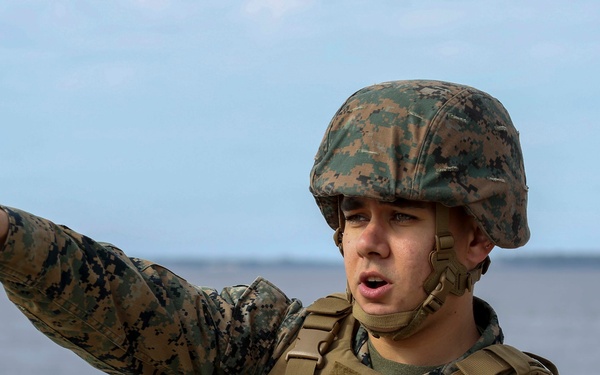 Marines practice using high-frequency radio