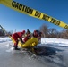 Fort McCoy firefighters practice diving under ice at post’s Big Sandy Lake