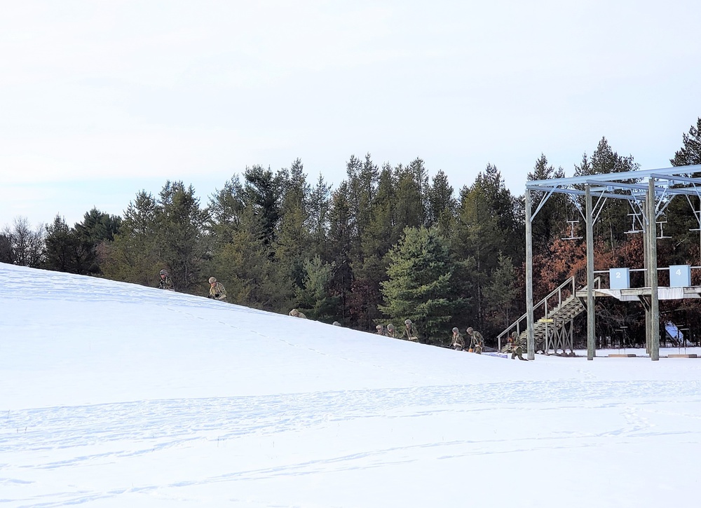Fort McCoy CWOC class 21-03 students train using snowshoes, ahkio sleds