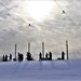 Fort McCoy CWOC class 21-03 students train using snowshoes, ahkio sleds