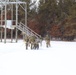 Fort McCoy CWOC class 21-03 students train using snowshoes, ahkio sleds