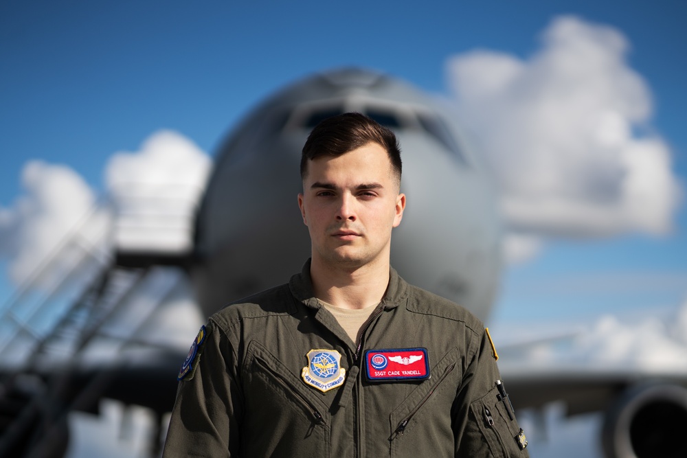 Travis Airman, descendent of several generations of flyers