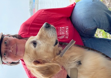 Veterans, service dogs, stroll in the park to raise awareness