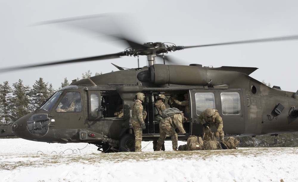 Unloading the bags