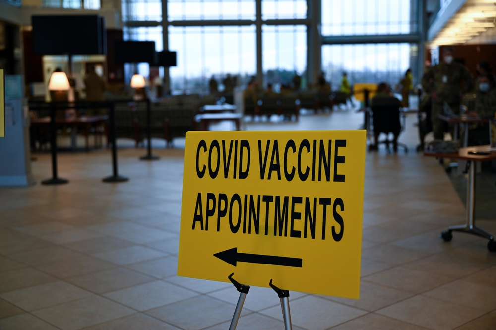 Okie Airmen receive initial COVID-19 vaccine