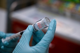 Okie Airmen receive initial COVID-19 vaccine