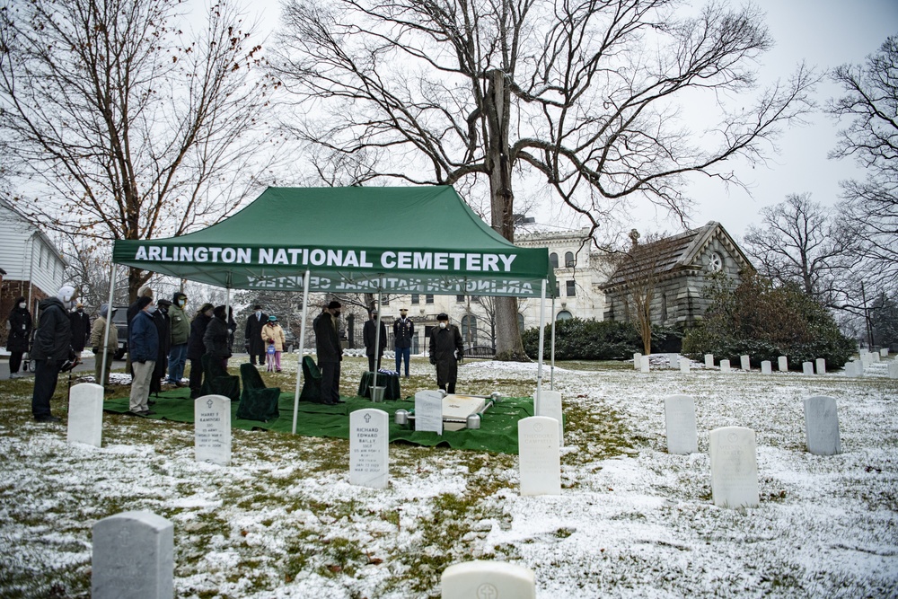 Military Funeral Honors are Conducted for U.S. Army Air Forces Pvt. Miriam Rivkin at U.S. Soldiers’ and Airmen’s Home National Cemetery