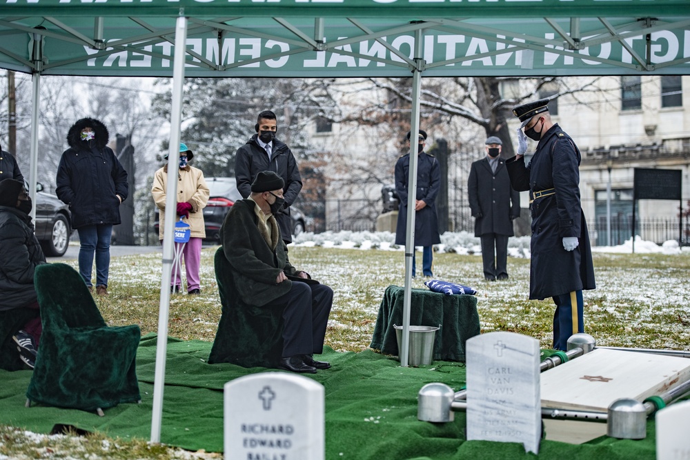 Military Funeral Honors are Conducted for U.S. Army Air Forces Pvt. Miriam Rivkin at U.S. Soldiers’ and Airmen’s Home National Cemetery