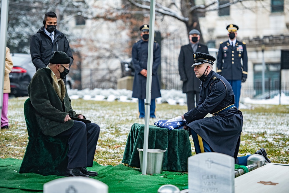 Military Funeral Honors are Conducted for U.S. Army Air Forces Pvt. Miriam Rivkin at U.S. Soldiers’ and Airmen’s Home National Cemetery