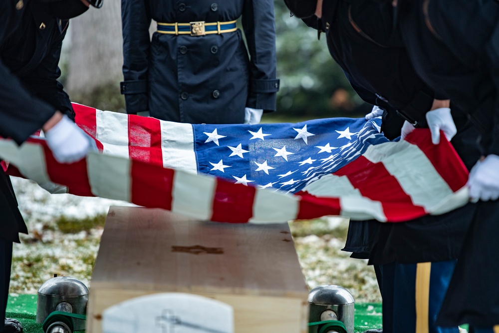 Military Funeral Honors are Conducted for U.S. Army Air Forces Pvt. Miriam Rivkin at U.S. Soldiers’ and Airmen’s Home National Cemetery