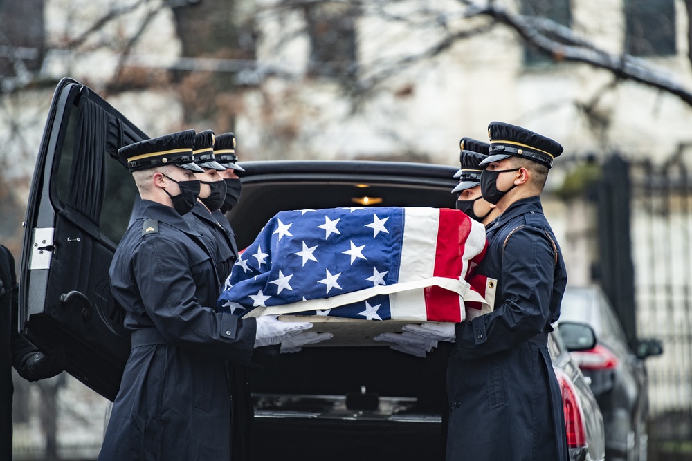 Military Funeral Honors are Conducted for U.S. Army Air Forces Pvt. Miriam Rivkin at U.S. Soldiers’ and Airmen’s Home National Cemetery