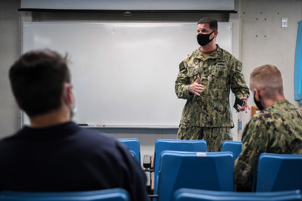 VADM Kitchener &amp; Force Master Chief James Osborne conduct diversity and inclusion listening sessions