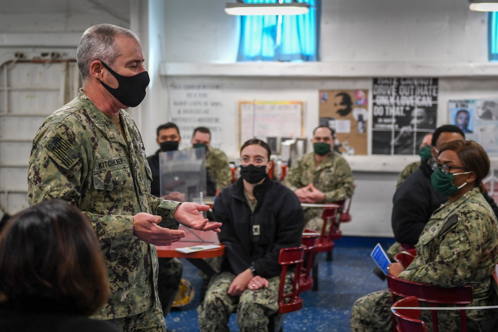 VADM Kitchener conducts diversity and inclusion listening sessions