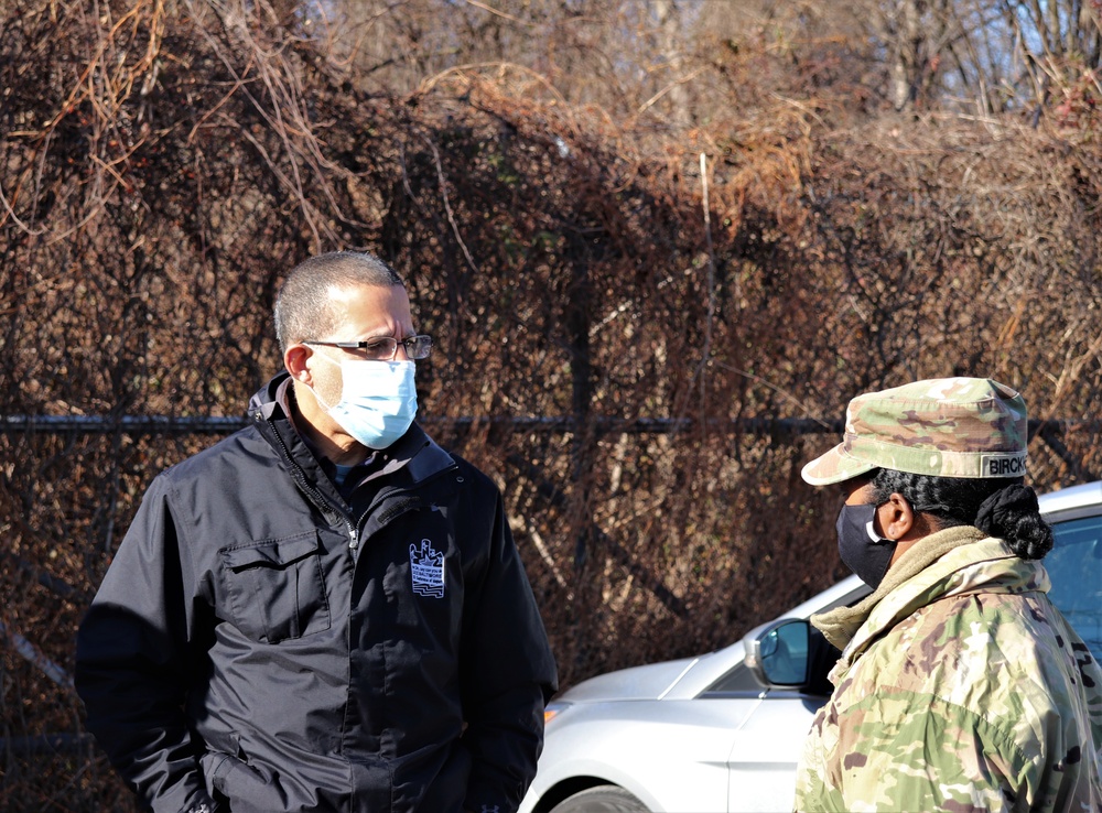 U.S. Rep. Anthony Brown tours Mass Vaccination Site