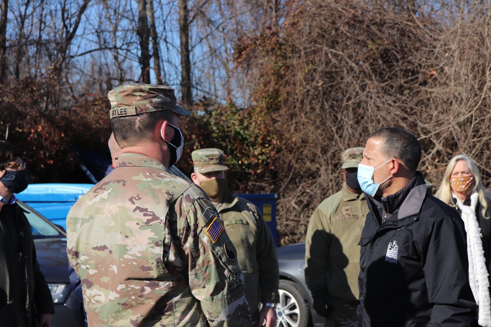 U.S. Rep. Anthony Brown tours Mass Vaccination Site