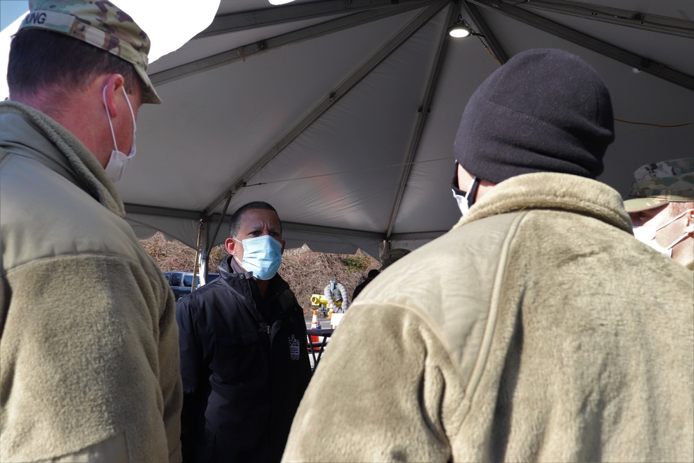 U.S. Rep. Anthony Brown tours Mass Vaccination Site