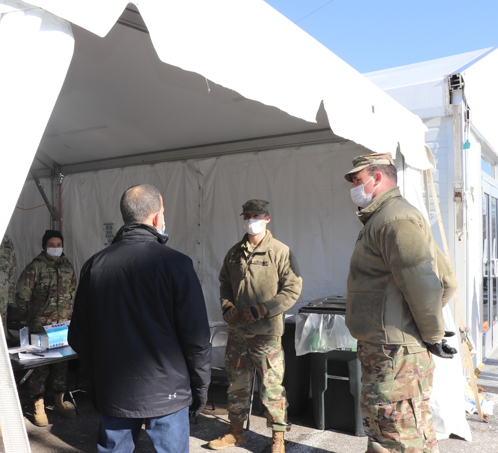 U.S. Rep. Anthony Brown tours Mass Vaccination Site