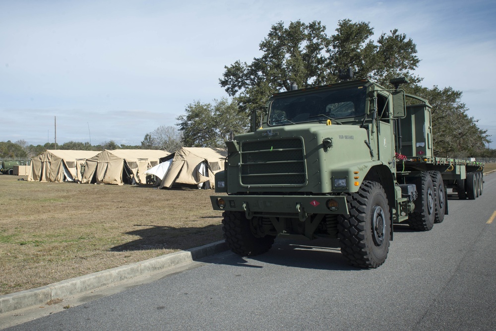 NMCB 1 COVID Vaccine Administration Camp Concept