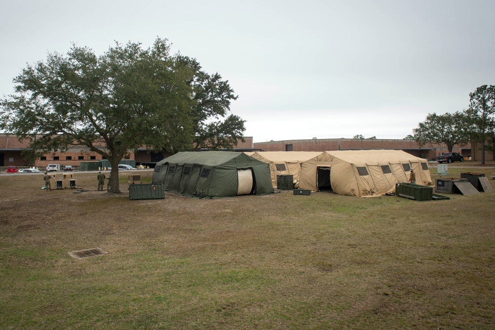 NMCB 1 COVID Vaccine Administration Camp Concept