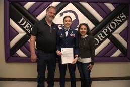 Desert Junior Senior High School student receives Air Force Junior ROTC Flight Academy scholarship