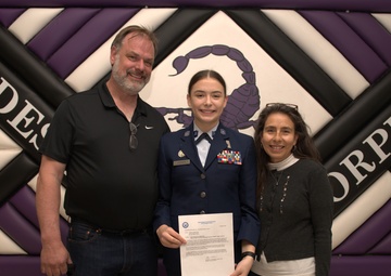 Desert Junior Senior High School student receives Air Force Junior ROTC Flight Academy scholarship