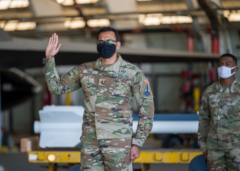 Edwards AFB conducts Space Force Transfer Ceremony