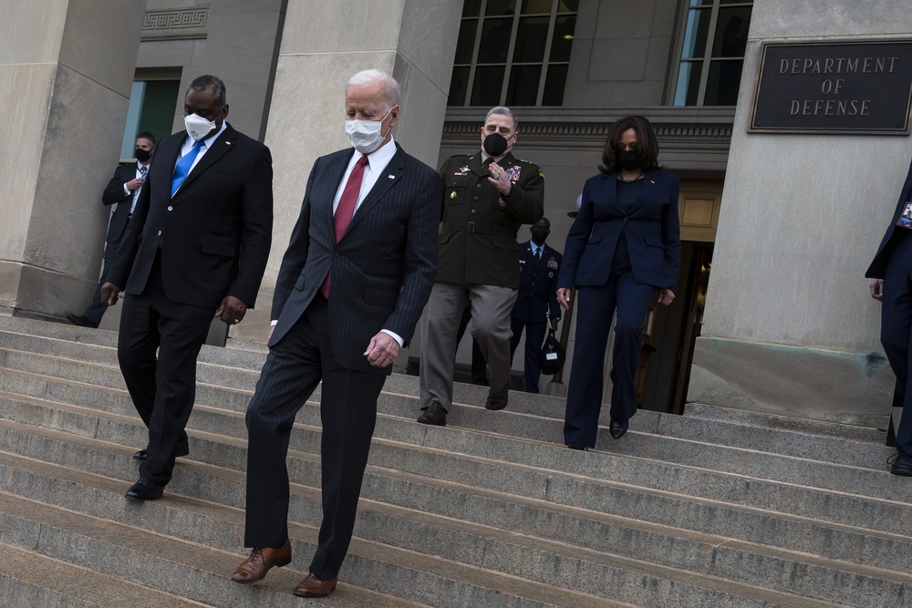 President Biden, Vice President Harris Visit Pentagon