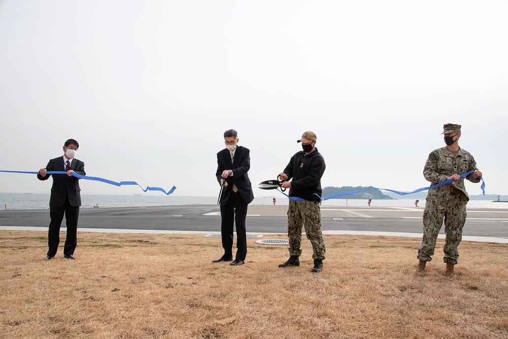 Commander, Fleet Activities Yokosuka's Helipad Reopens