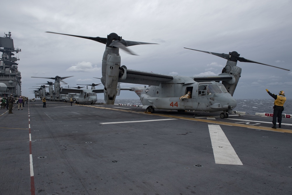 USS America conducts flight operations