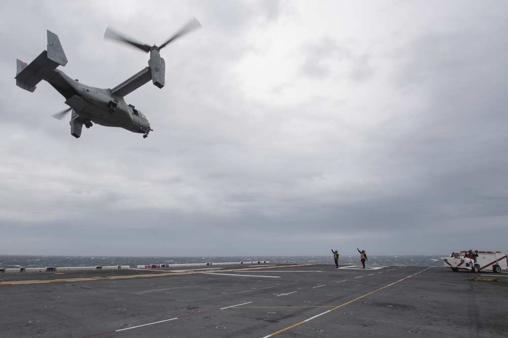 USS America conducts flight operations