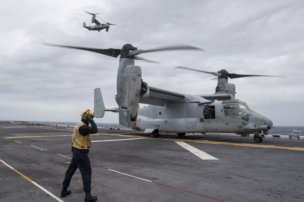 USS America conducts flight operations