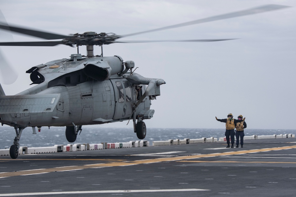 USS America conducts flight operations