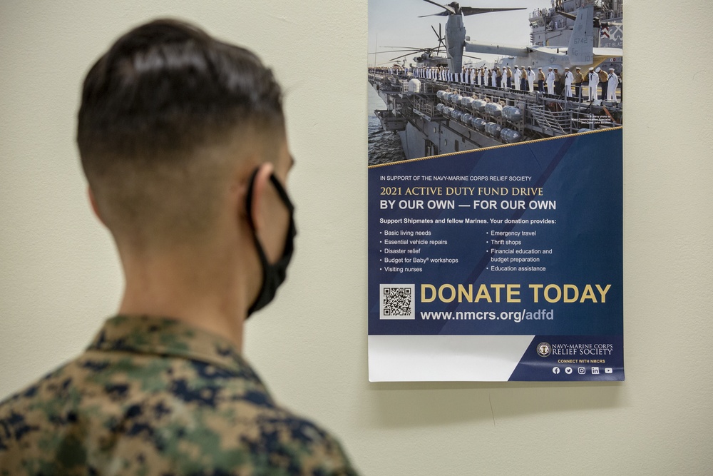 Poster of the 2021 NMCRS Active Duty Fund Drive