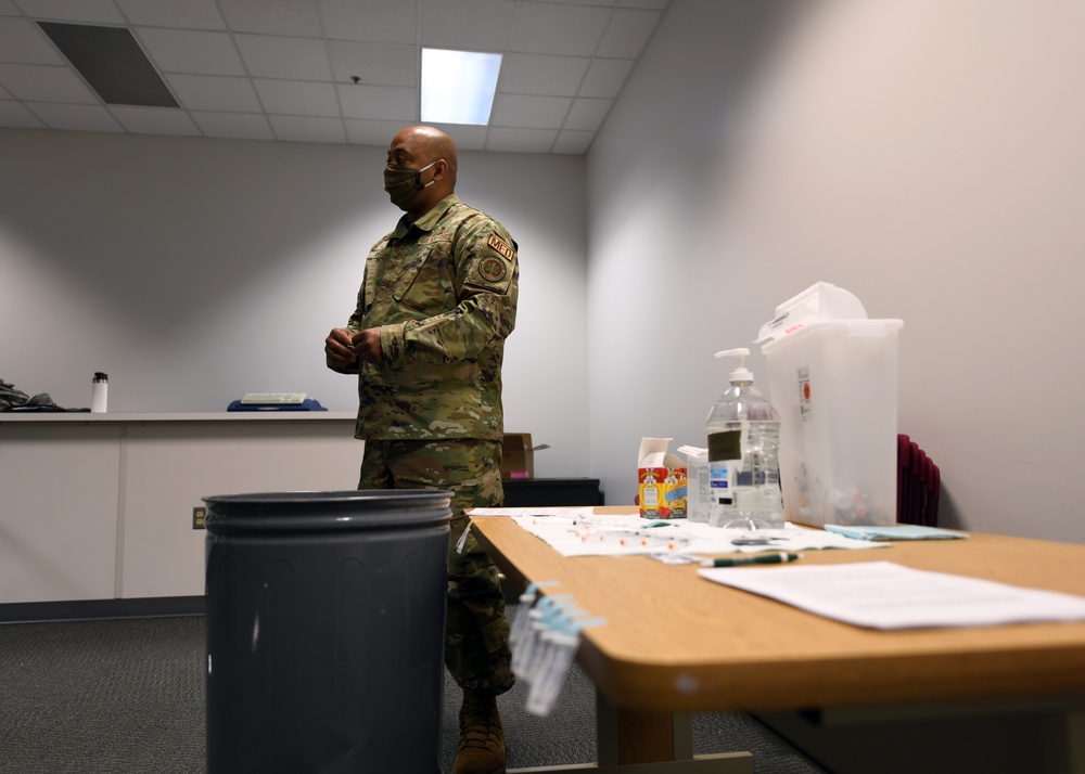 442d Fighter Wing administers first round of voluntary COVID-19 vaccines