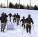 Fort McCoy CWOC class 21-03 students train using snowshoes, ahkio sleds