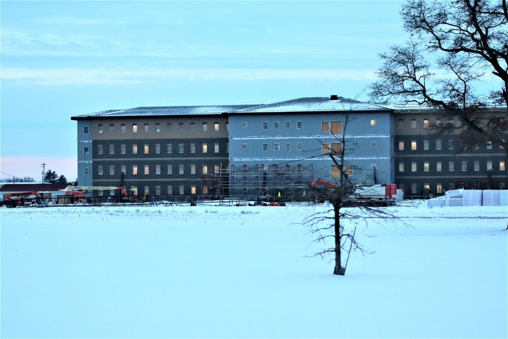 Construction of new, modern barracks building continues at Fort McCoy