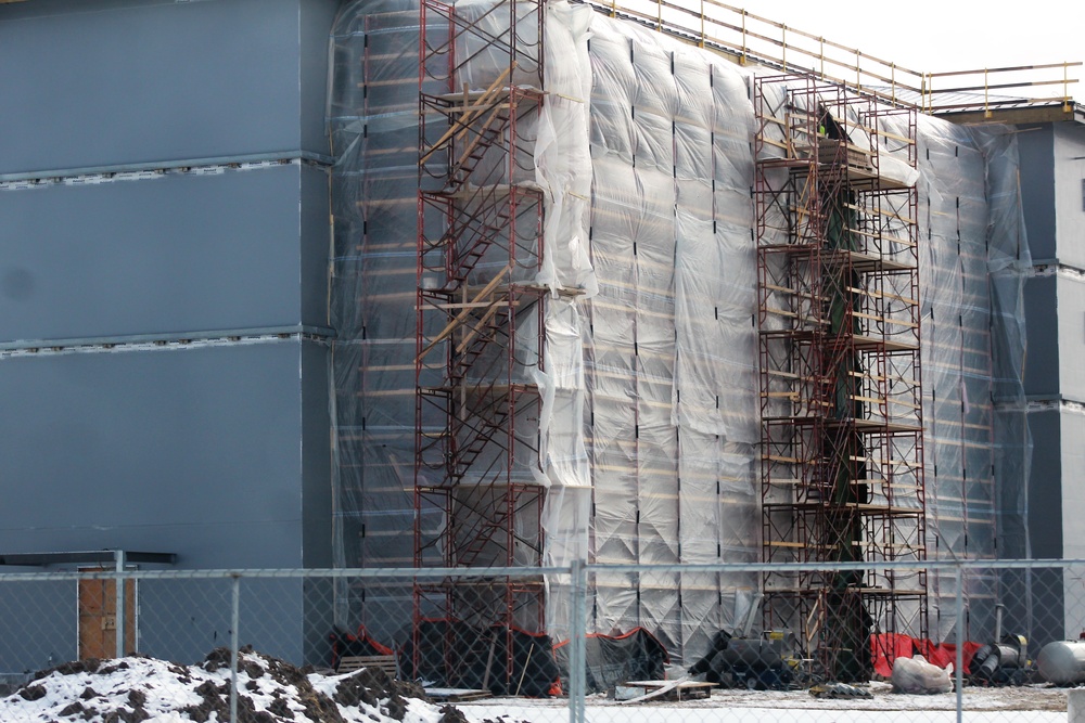 Construction of new, modern barracks building continues at Fort McCoy