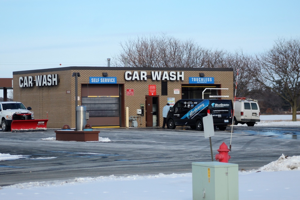 Car wash repair operations at Fort McCoy