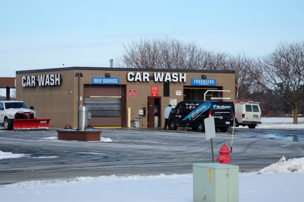 Car wash repair operations at Fort McCoy