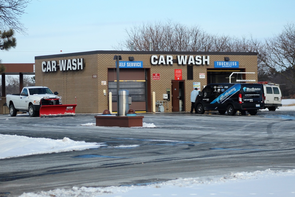 Car wash repair operations at Fort McCoy