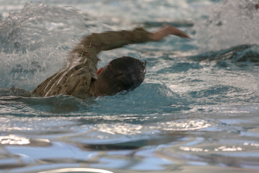 Marines complete swim qualification