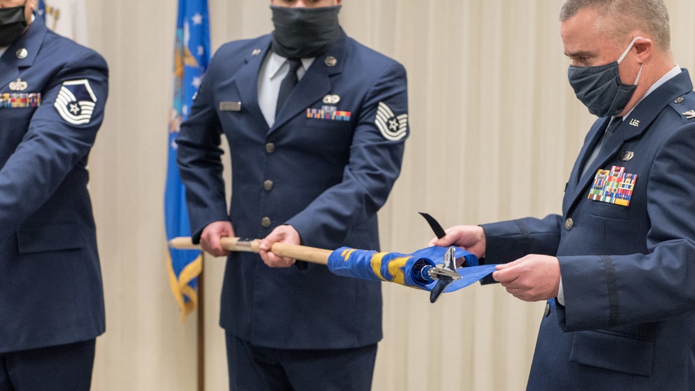 102nd Force Support Squadron re-designation and change of command ceremony held