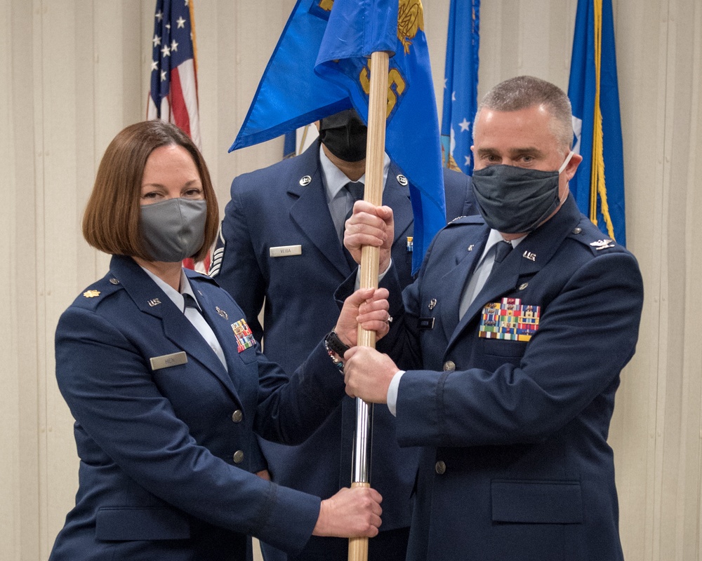 102nd Force Support Squadron re-designation and change of command ceremony held