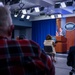 Pentagon Press Secretary John F. Kirby briefs the press