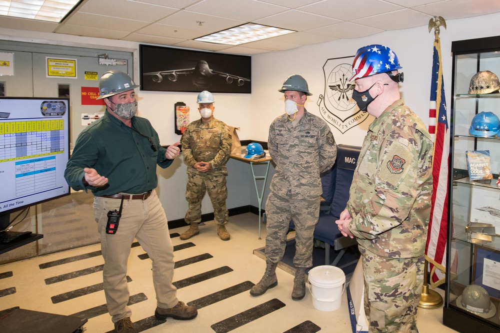 18 AF CCC Visits Dover ISO Dock