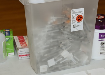 South Carolina National Guard medics team up with Tidelands Health South to administer COVID vaccinations